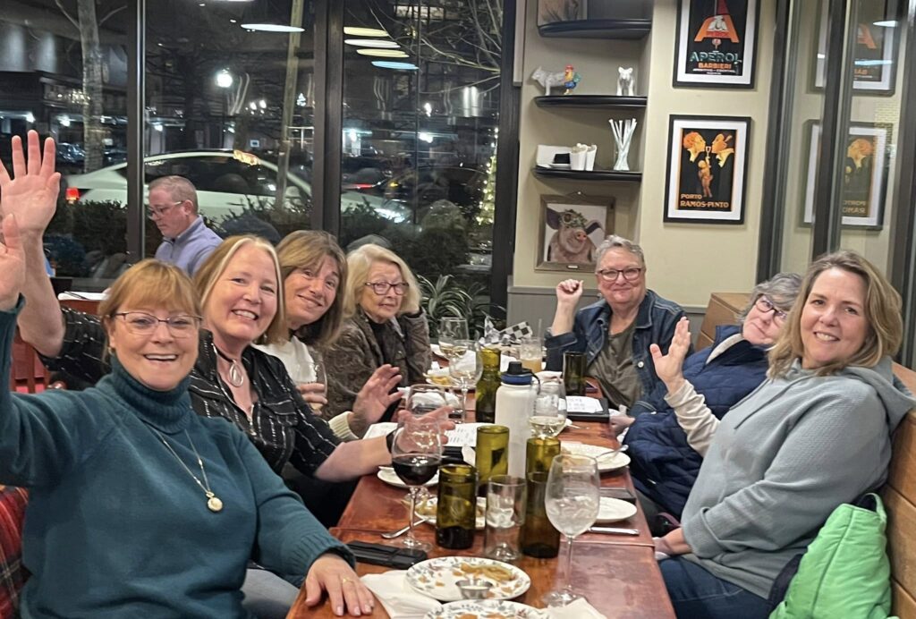 Gals at Wednesday Happy Hour in Falls Church