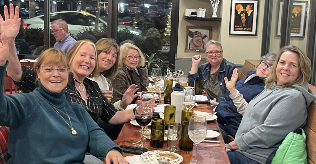 Group of Gals at Happy Hour at The Falls in Falls Church, Virginia